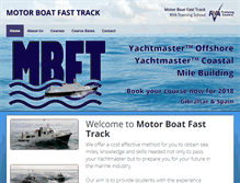 Tablet Screenshot of motorboatfasttrack.com